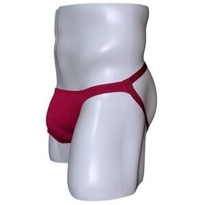 Andrew Christian No-Show Ultra Low Rise Jock Burgundy Size M (31-33) #93423 NWT